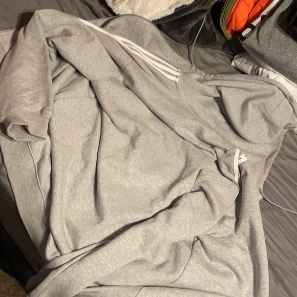 Grey Adidas Zip up - Picture 5 of 6